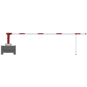 Mobile manual barrier | barrier arm length: 4000 mm | triangular lock and profile cylinder lock